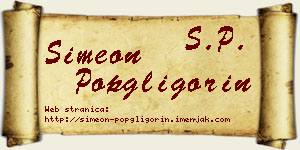 Simeon Popgligorin vizit kartica